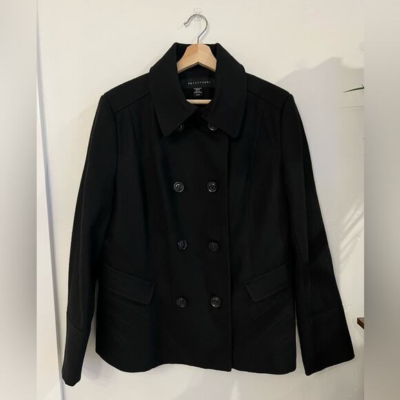 NWOT APOSTROPHE Black Recycled Wool Blend Jacket Women’s Size XL - Picture 12 of 16